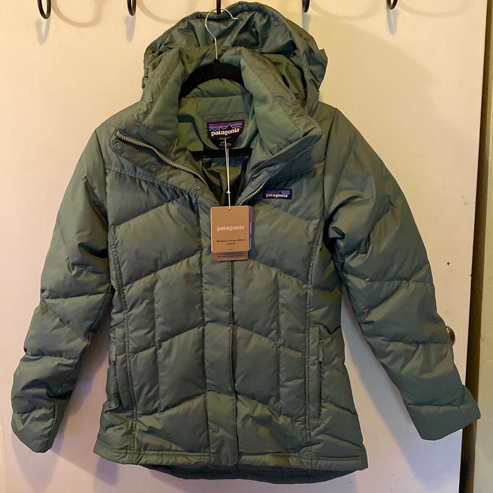Patagonia Women’s SMALL Down With It Jacket Hemlock Green